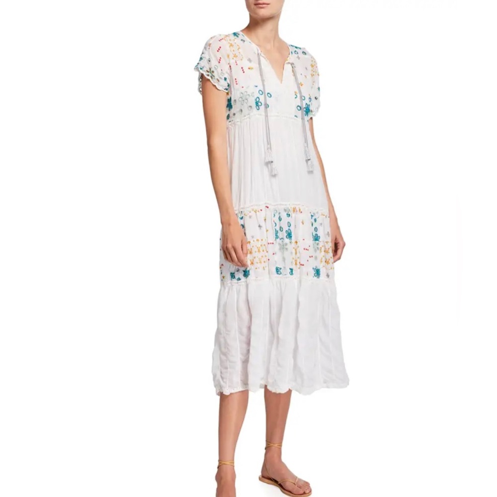 Johnny Was Sarai dress White